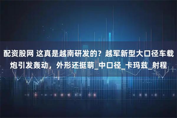 配资股网 这真是越南研发的？越军新型大口径车载炮引发轰动，外形还挺萌_中口径_卡玛兹_射程